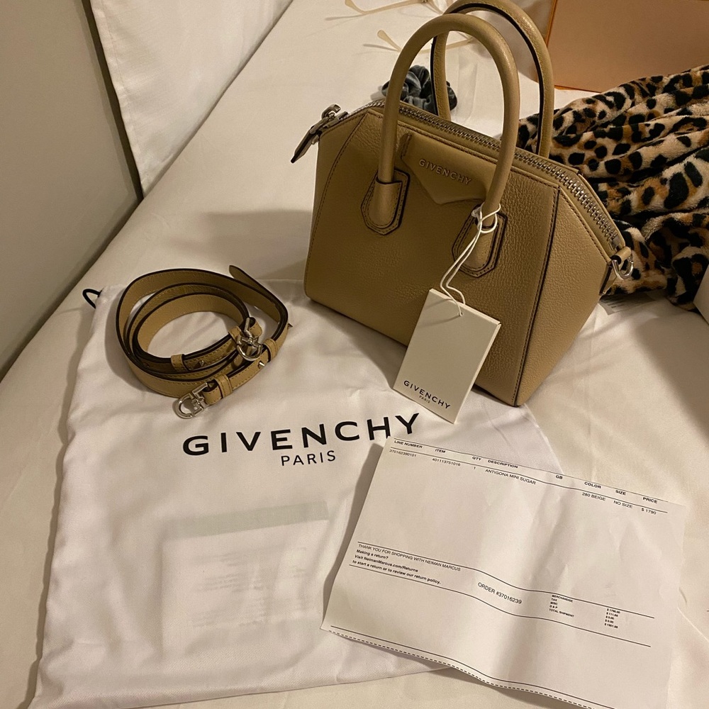 Givenchy Mini Antigona Camel Beige